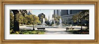 Fountain in a park, Swann Memorial Fountain, Logan Circle, Philadelphia, Philadelphia County, Pennsylvania, USA Fine Art Print
