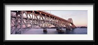 Bridge across a river, South Grand Island Bridge, Niagara River, Grand Island, Erie County, New York State, USA Fine Art Print