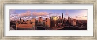 Sun reflecting off skyscrapers, Chicago IL Fine Art Print