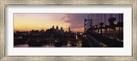 Bridge over a river, Benjamin Franklin Bridge, Philadelphia, Pennsylvania, USA Fine Art Print