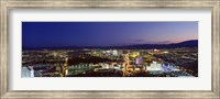 Cityscape at night, The Strip, Las Vegas, Nevada, USA Fine Art Print