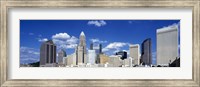 Skyscrapers in a city, Charlotte, Mecklenburg County, North Carolina, USA Fine Art Print