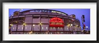 Wrigley Field at night, USA, Illinois, Chicago Fine Art Print