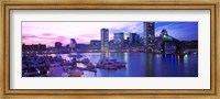 Sunset, Inner Harbor, Baltimore, Maryland, USA Fine Art Print