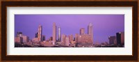 Skyscrapers against a purple sky, Atlanta, Georgia, USA Fine Art Print