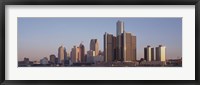 Detroit, Michigan Daytime Skyline Fine Art Print