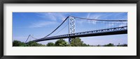 USA, Philadelphia, Pennsylvania, Benjamin Franklin Bridge over the Delaware River Fine Art Print