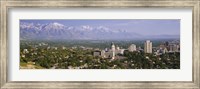 High angle view of a city, Salt Lake City, Utah, USA Fine Art Print