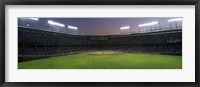 Spectators watching a baseball match in a stadium, Wrigley Field, Chicago, Cook County, Illinois, USA Fine Art Print