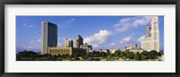 Buildings on the banks of a river, Scioto River, Columbus, Ohio, USA Fine Art Print