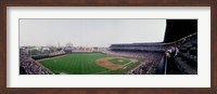 Spectators watching a baseball mach in a stadium, Wrigley Field, Chicago, Cook County, Illinois, USA Fine Art Print