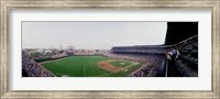 Spectators watching a baseball mach in a stadium, Wrigley Field, Chicago, Cook County, Illinois, USA Fine Art Print