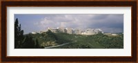 Low angle view of a museum on top of a hill, Getty Center, City of Los Angeles, California, USA Fine Art Print
