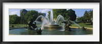 Fountain in a garden, J C Nichols Memorial Fountain, Kansas City, Missouri, USA Fine Art Print