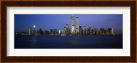 Buildings at the waterfront, World Trade Center, Hudson river, Lower Manhattan, Manhattan, New York City, New York State, USA Fine Art Print