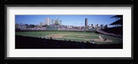 Baseball match in progress, Wrigley Field, Chicago, Cook County, Illinois, USA Fine Art Print