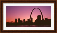 USA, Missouri, St Louis, sunset Fine Art Print