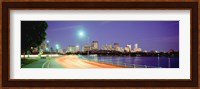 USA, Massachusetts, Boston, Highway along Charles River Fine Art Print