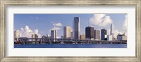 Buildings at the waterfront, Miami, Florida, USA (close-up) Fine Art Print