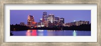 US, Texas, Austin, skyline, night Fine Art Print