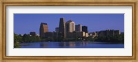 Skyscrapers at the waterfront, Austin, Texas, USA Fine Art Print