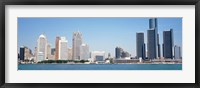 Close-Up of Detroit Skyline Fine Art Print