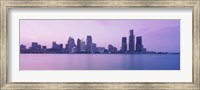 Detroit skyline, Michigan Fine Art Print