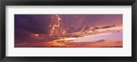 Low angle view of clouds at sunset, Phoenix, Arizona, USA Framed Print
