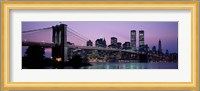 Brooklyn Bridge at night, New York Fine Art Print