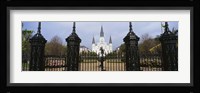 Facade of a church, St. Louis Cathedral, New Orleans, Louisiana, USA Fine Art Print