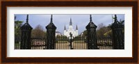 Facade of a church, St. Louis Cathedral, New Orleans, Louisiana, USA Fine Art Print