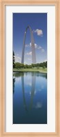 Reflection of an arch structure in a river, Gateway Arch, St. Louis, Missouri, USA Fine Art Print