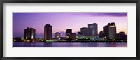 Dusk Skyline, New Orleans, Louisiana, USA Fine Art Print