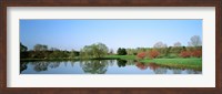 Pond at a golf course, Towson Golf And Country Club, Towson, Baltimore County, Maryland, USA Fine Art Print