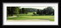 Four people playing on a golf course, Baltimore County, Maryland, USA Fine Art Print