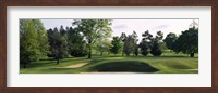 Sand traps on a golf course, Baltimore Country Club, Baltimore, Maryland Fine Art Print