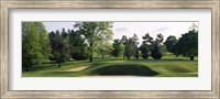 Sand traps on a golf course, Baltimore Country Club, Baltimore, Maryland Fine Art Print