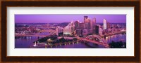 Dusk, Pittsburgh, Pennsylvania, USA Fine Art Print