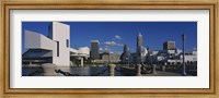 Building at the waterfront, Rock And Roll Hall Of Fame, Cleveland, Ohio, USA Fine Art Print