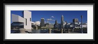 Building at the waterfront, Rock And Roll Hall Of Fame, Cleveland, Ohio, USA Fine Art Print