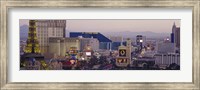 High angle view of buildings in a city, Las Vegas, Nevada Fine Art Print
