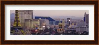 High angle view of buildings in a city, Las Vegas, Nevada Fine Art Print