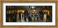 High angle view of a group of people in a station, Grand Central Station, Manhattan, New York City, New York State, USA Fine Art Print
