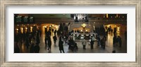 High angle view of a group of people in a station, Grand Central Station, Manhattan, New York City, New York State, USA Fine Art Print