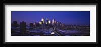 Skyscrapers at dusk, Minneapolis, Minnesota, USA Fine Art Print
