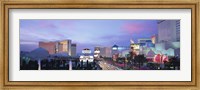 Dark Blue Sky with Pink Coulds Over Las Vegas Fine Art Print