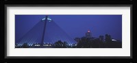 Night The Pyramid and Skyline Memphis TN USA Fine Art Print
