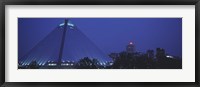 Night The Pyramid and Skyline Memphis TN USA Fine Art Print