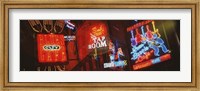 Neon Signs, Beale Street, Memphis, Tennessee, USA Fine Art Print