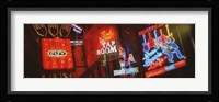 Neon Signs, Beale Street, Memphis, Tennessee, USA Fine Art Print